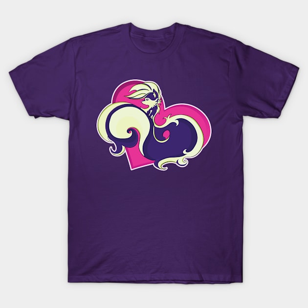 Skunk Love T-Shirt by Kattywampus